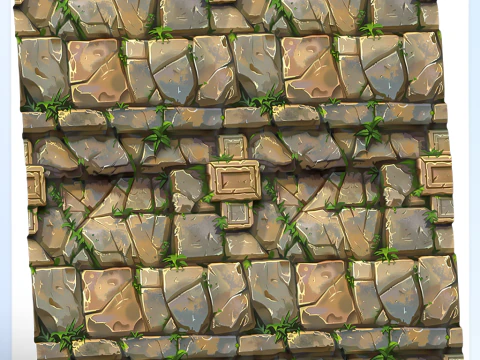 Stylized Wall Seamless Texture CG Textures