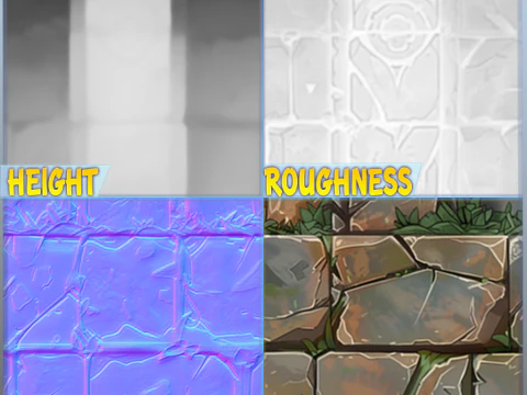 Stylized Wall Seamless Texture CG Textures