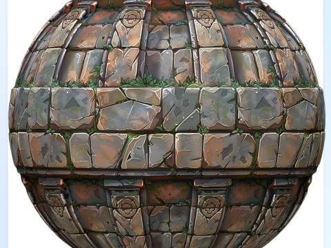 Stylized Wall Seamless Texture CG Tekstury