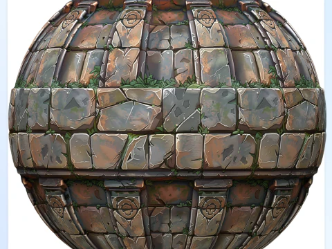 Stylized Wall Seamless Texture CG Textures