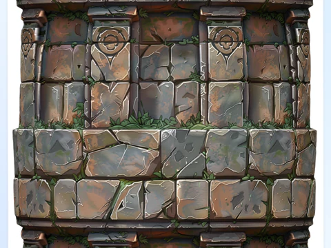 Stylized Wall Seamless Texture CG Textures