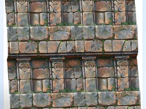 Stylized Wall Seamless Texture CG Tekstury