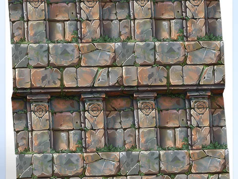 Stylized Wall Seamless Texture CG Textures