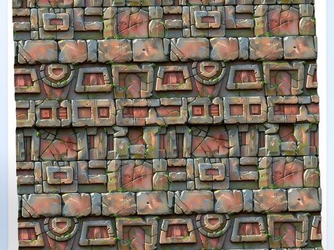 Stylized Wall Seamless Texture Texturas CG
