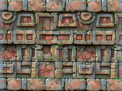 Stylized Wall Seamless Texture Texturas CG