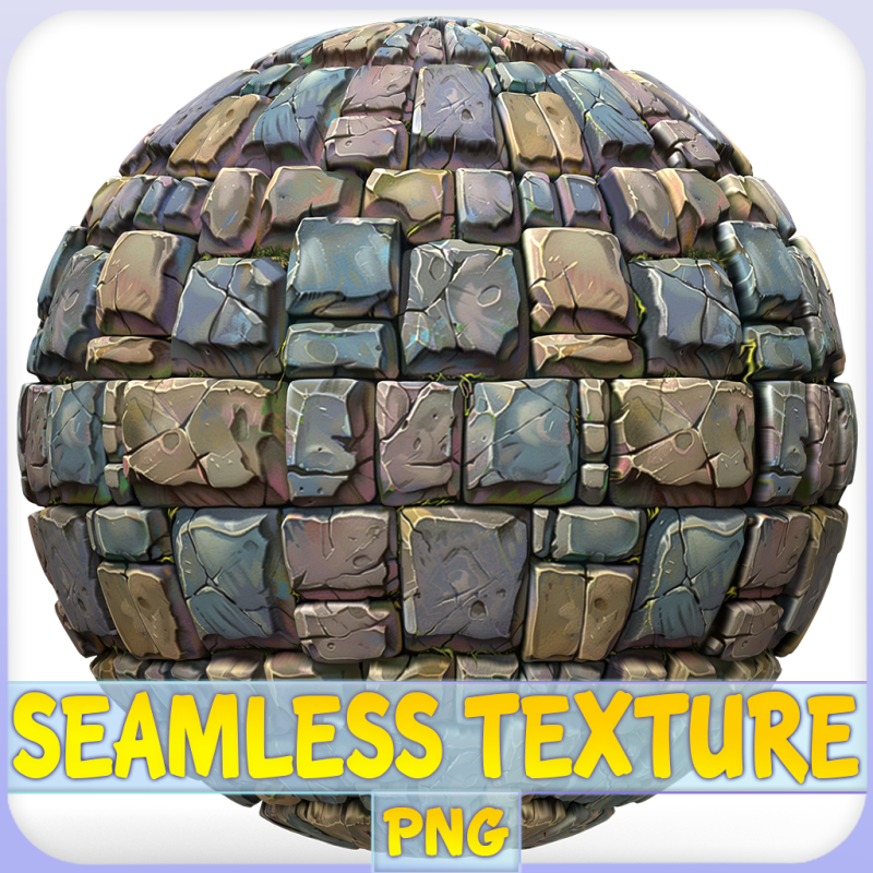 Stylized Wall Seamless Texture Texturas CG .c4d .max .obj .3ds .fbx .stl .blend 