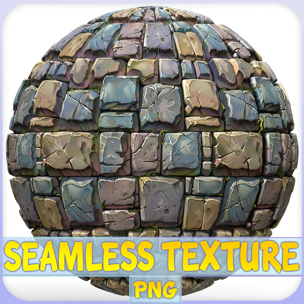 Stylized Wall Seamless Texture CG Textures .c4d .max .obj .3ds .fbx .stl .blend 