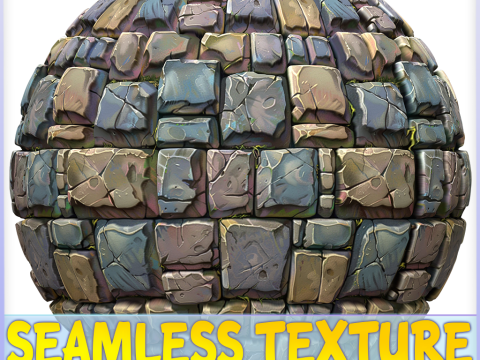 Stylized Wall Seamless Texture CG Textures