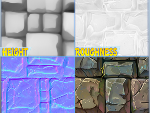 Stylized Wall Seamless Texture Texturas CG