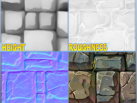 Stylized Wall Seamless Texture CG Textures