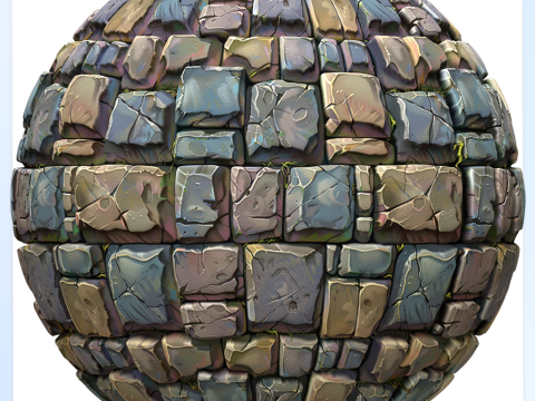 Stylized Wall Seamless Texture Texturas CG