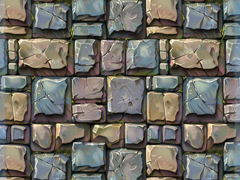 Stylized Wall Seamless Texture CG Textures