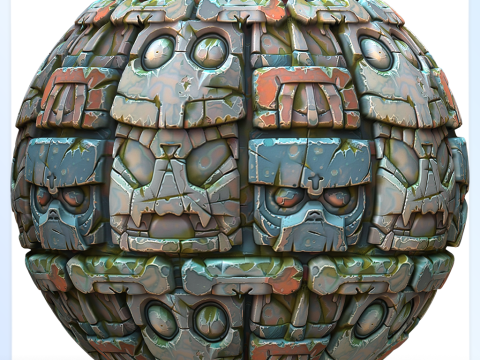 Stylized Wall Seamless Texture Tekstur CG