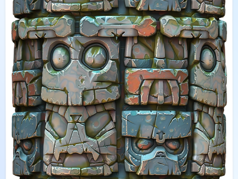 Stylized Wall Seamless Texture Tekstur CG