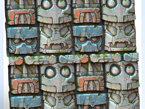 Stylized Wall Seamless Texture CG Textures