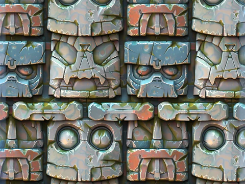 Stylized Wall Seamless Texture CG Textures