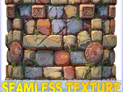Stylized Wall Seamless Texture CG Textures