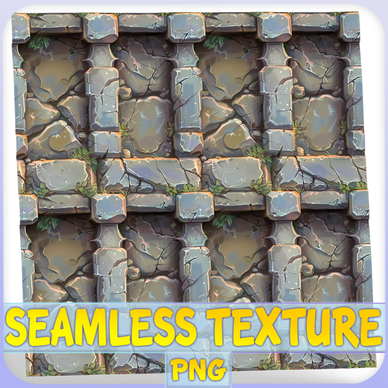 Stylized Wall Seamless Texture CG Textures .c4d .max .obj .3ds .fbx .stl .blend