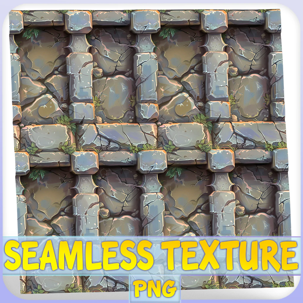 Stylized Wall Seamless Texture CG Textures .c4d .max .obj .3ds .fbx .stl .blend 