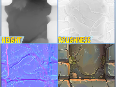 Stylized Wall Seamless Texture CG Textures