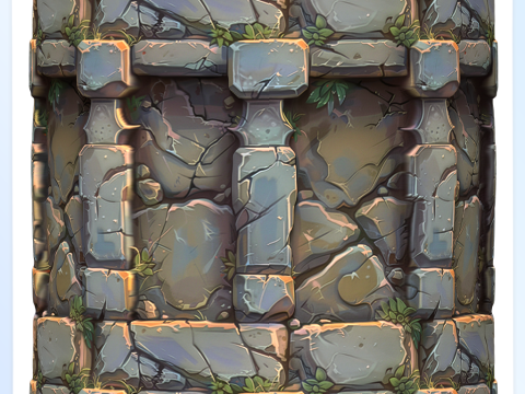 Stylized Wall Seamless Texture CG Textures