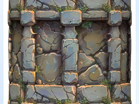 Stylized Wall Seamless Texture CG Textures