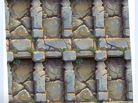 Stylized Wall Seamless Texture CG Textures