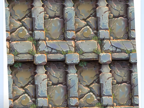Stylized Wall Seamless Texture CG Textures