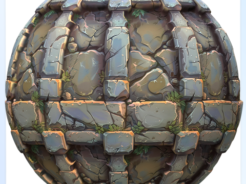 Stylized Wall Seamless Texture CG Textures
