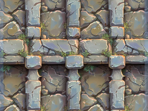 Stylized Wall Seamless Texture CG Textures