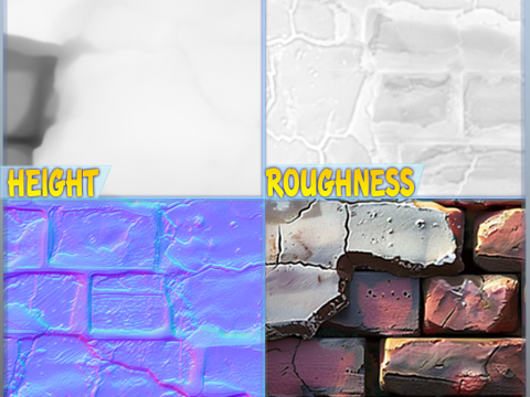 Stylized Wall Seamless Texture Texturas CG