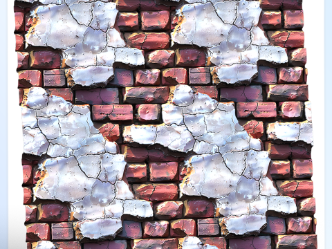 Stylized Wall Seamless Texture Texturas CG
