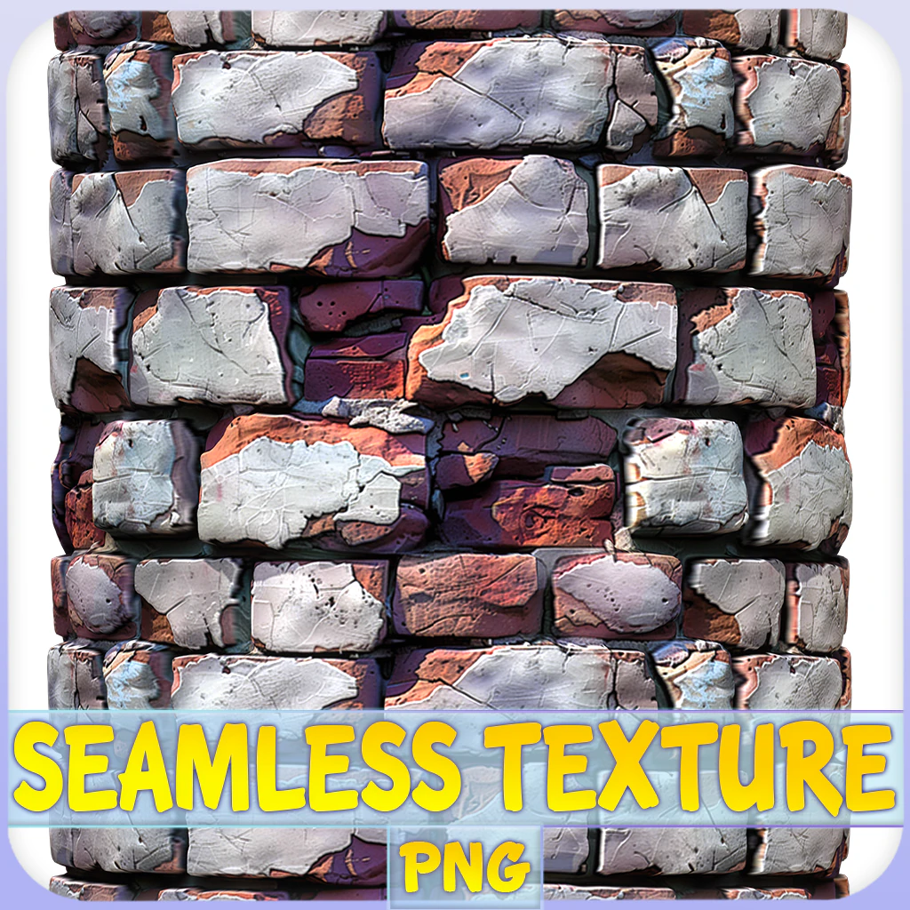 Stylized Wall Seamless Texture CG Textures .c4d .max .obj .3ds .fbx .stl .blend 