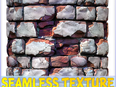 Stylized Wall Seamless Texture CG 텍스쳐