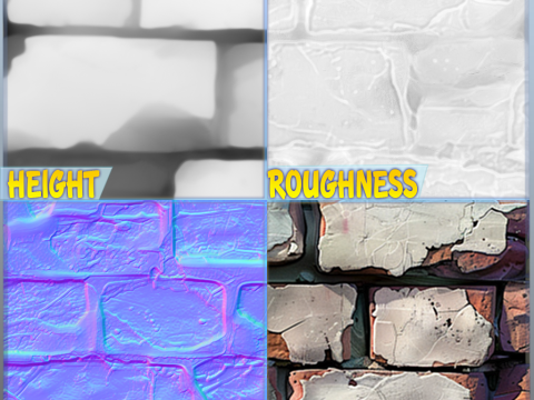 Stylized Wall Seamless Texture CG Textures