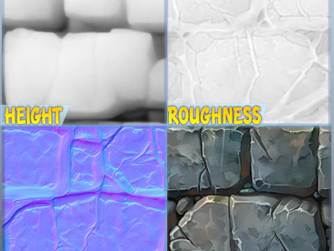 Stylized Wall Seamless Texture CG Textures