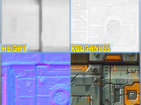 Stylized Wall Seamless Texture CG Texturen
