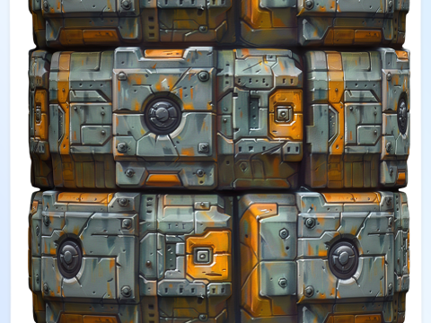 Stylized Wall Seamless Texture CG Texturen