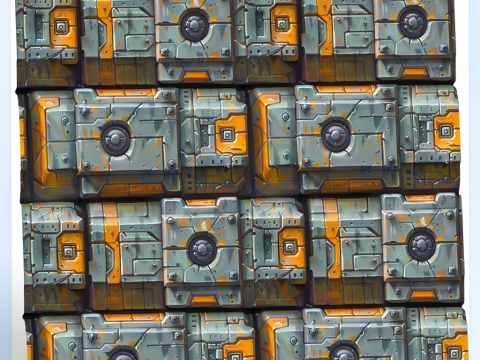 Stylized Wall Seamless Texture CG Texturen