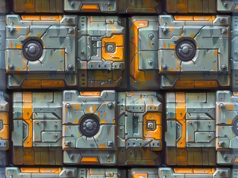 Stylized Wall Seamless Texture CG Texturen
