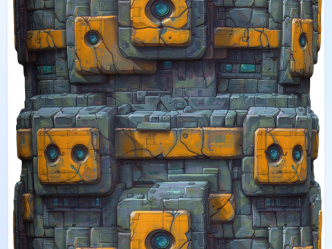Stylized Wall Seamless Texture CG Textures
