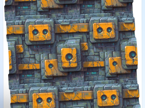 Stylized Wall Seamless Texture CG Textures
