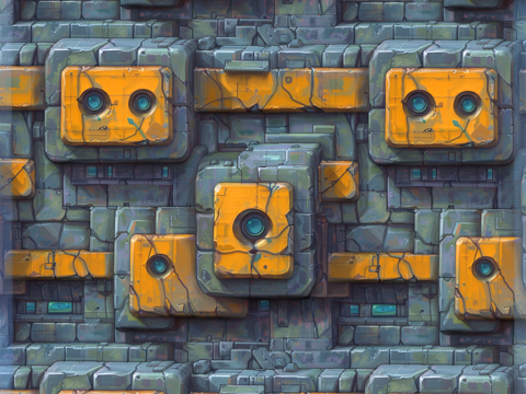 Stylized Wall Seamless Texture CG Textures