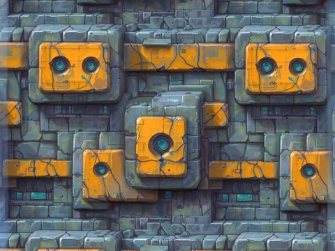 Stylized Wall Seamless Texture CG Textures
