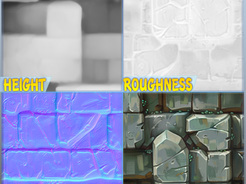 Stylized Wall Seamless Texture CG Textures
