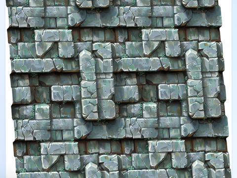Stylized Wall Seamless Texture CG Textures