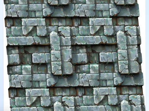 Stylized Wall Seamless Texture CG Textures