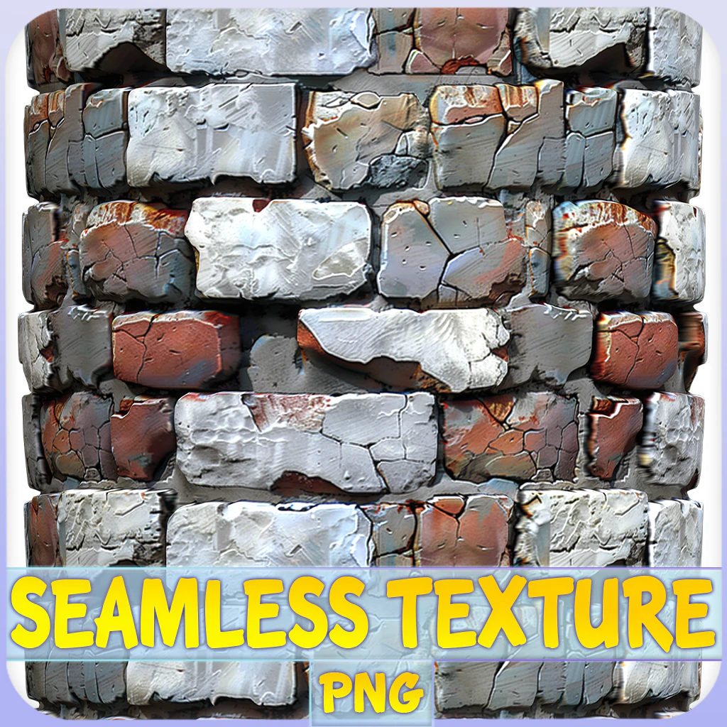 Stylized Wall Seamless Texture CG Textures .c4d .max .obj .3ds .fbx .stl .blend 