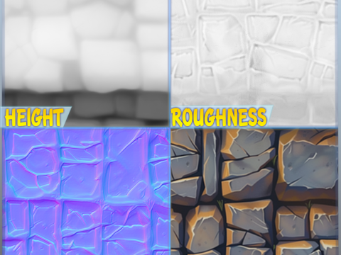 Stylized Wall Seamless Texture CG 텍스쳐
