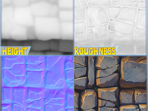 Stylized Wall Seamless Texture CG Textures